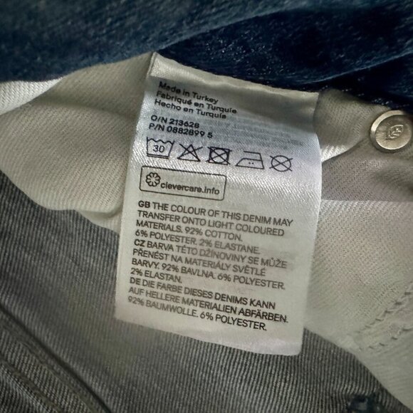 &Denim by H&M Super Skinny High Waist Jeans | Size 18 | Ankle Length | Distresse - Picture 7 of 8